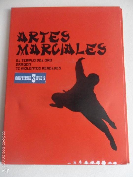 Kino: ARTES MARCIALES. 3 DVD'S CON 3 PELICULAS: EL TEMPLO DE ORO. DRAGON. 72 VIOLENTOS REBELDES.