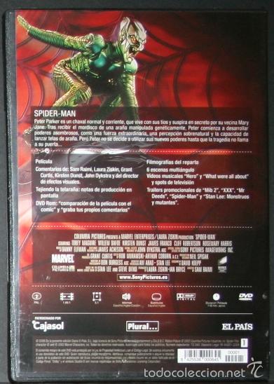 Cine: DVD - SPIDER-MAN - 2002 - DIR. SAM RAIMI - CON POSTAL EN RELIEVE - Foto 4