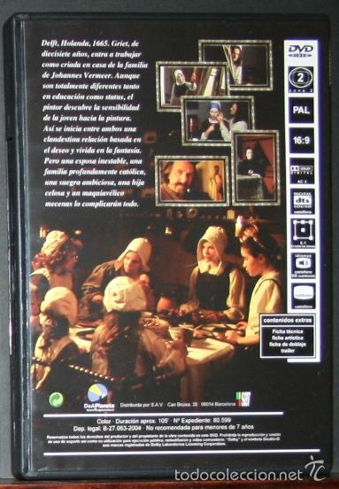 Cine: DVD - LA JOVEN DE LA PERLA - 2003 - DIR. PETER WEBBER - Foto 3