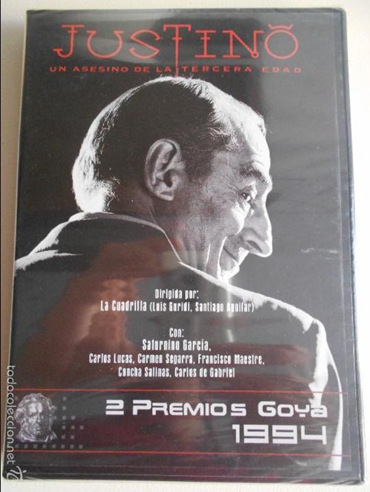 Kino: JUSTINO. UN ASESINO DE LA TERCERA EDAD. DVD DE LA PELICULA DE LA CUADRILLA (L. GURIDI Y S. AGUILAR).