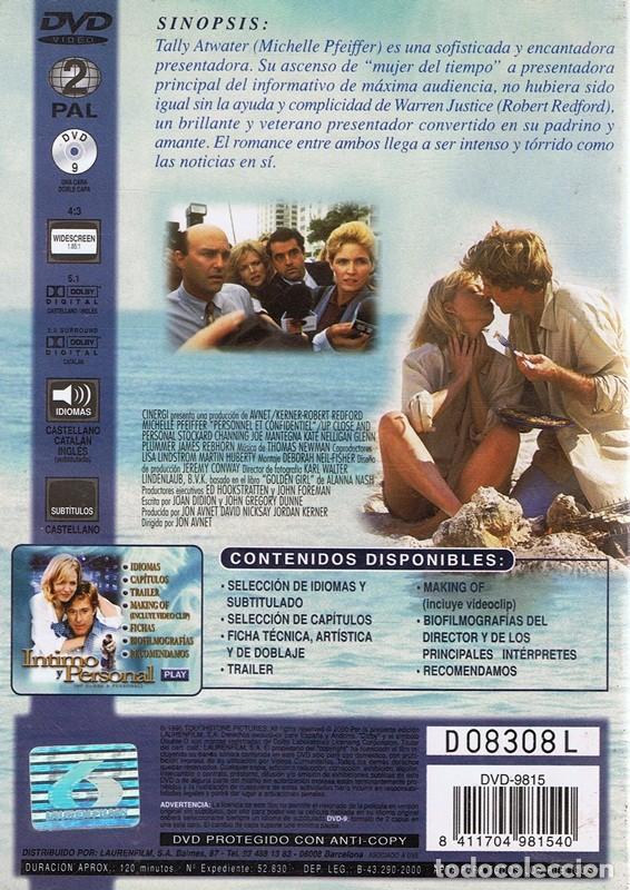 Cine: DVD INTIMO Y PERSONAL  ROBERT REDFORD - Foto 2