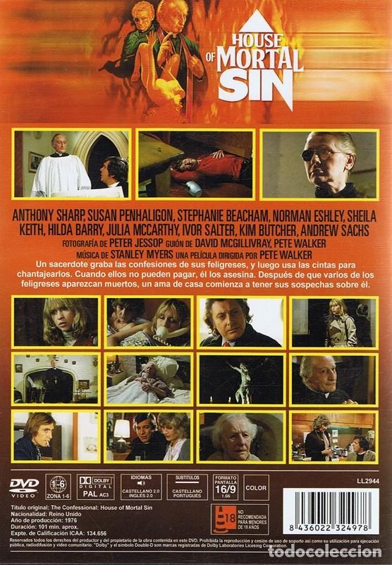 Cine: DVD LA CASA DEL PECADO MORTAL  ANTHONY SHARP - Foto 2