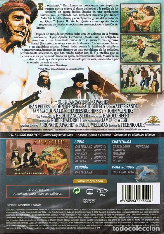 Cine: DVD APACHE BURT LANCASTER  (PRECINTADO) - Foto 2