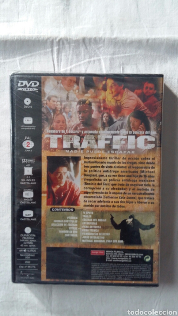 Cine: (Sevilla) Dvd Precintado - Steven Soderbergh - TRAFFIC. - Foto 2