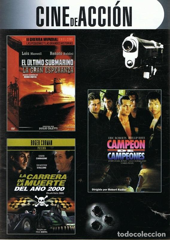 Kino: DVD CINE DE ACCI&Oacute;N  3 PEL&Iacute;CULAS