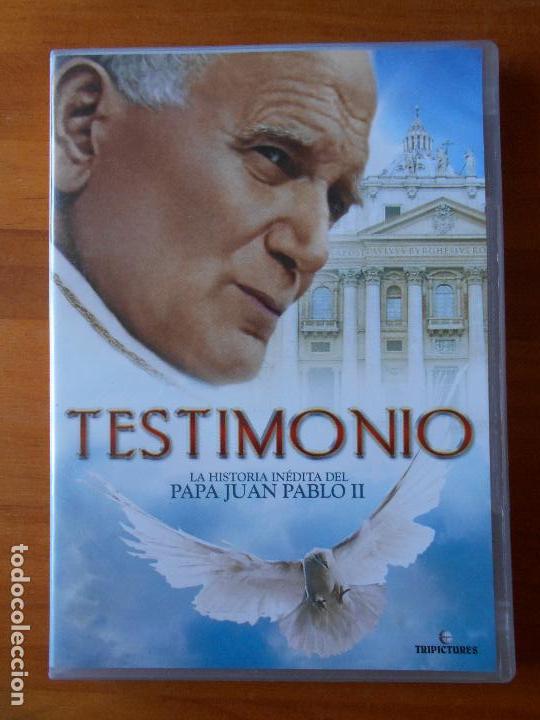 Cine: DVD TESTIMONIO - LA HISTORIA INEDITA DEL PAPA JUAN PABLO II (I5)