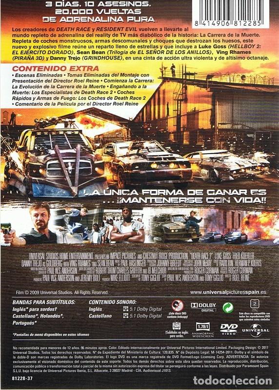 dvd death race 2 ( la carrera de la muerte 2) - Buy DVD movies on  todocoleccion