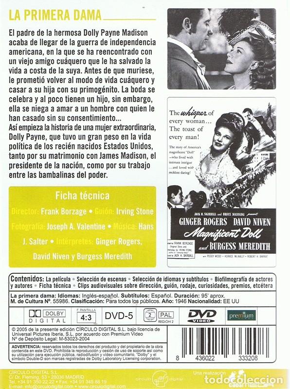 Cine: DVD LA PRIMERA DAMA GINGER ROGERS - Foto 2