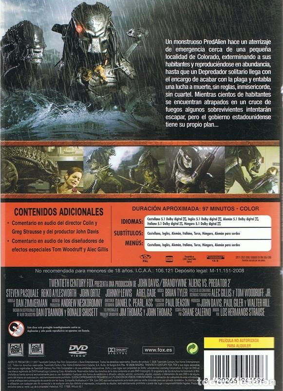 Cine: DVD ALIENS VS PREDATOR 2 - Foto 2