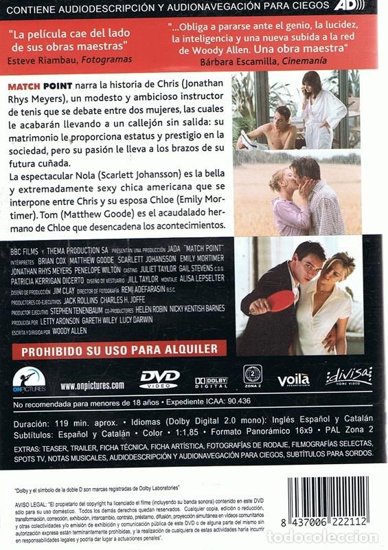 Cine: DVD MATCH POINT  BRIAN COX - Foto 2