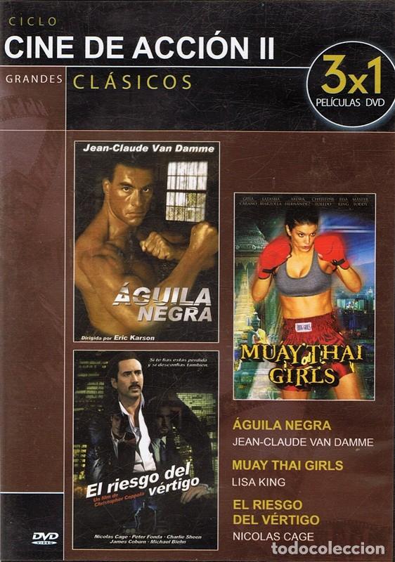 Cinema: DVD CINE DE ACCI&Oacute;N II 3 PEL&Iacute;CULAS