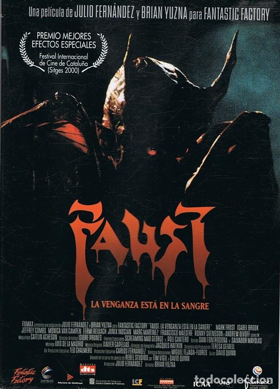 Cine: DVD FAUST LA VENGANZA EST&Aacute; EN LA SANGRE