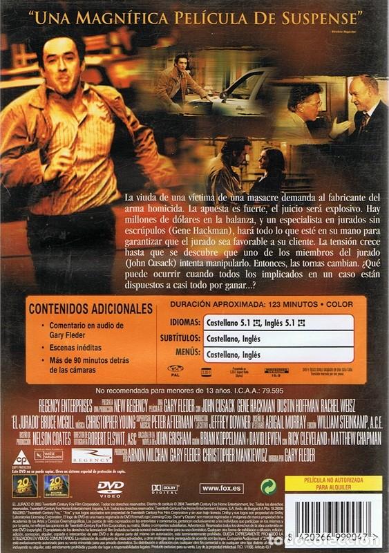 Cine: DVD EL JURADO  CUSACK,HACKMAN,HOFFMAN,WEISZ - Foto 2