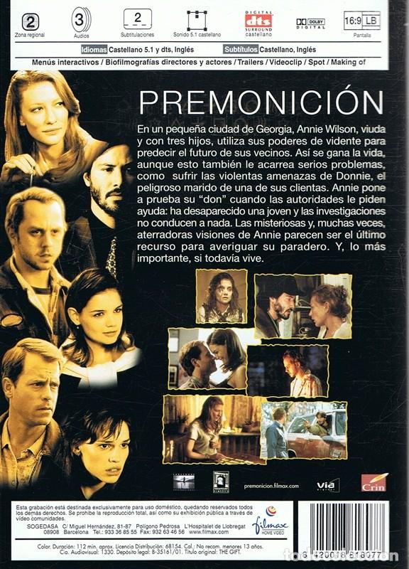 Cine: DVD PREMONICI&Oacute;N CATE BLANCHETT - Foto 2