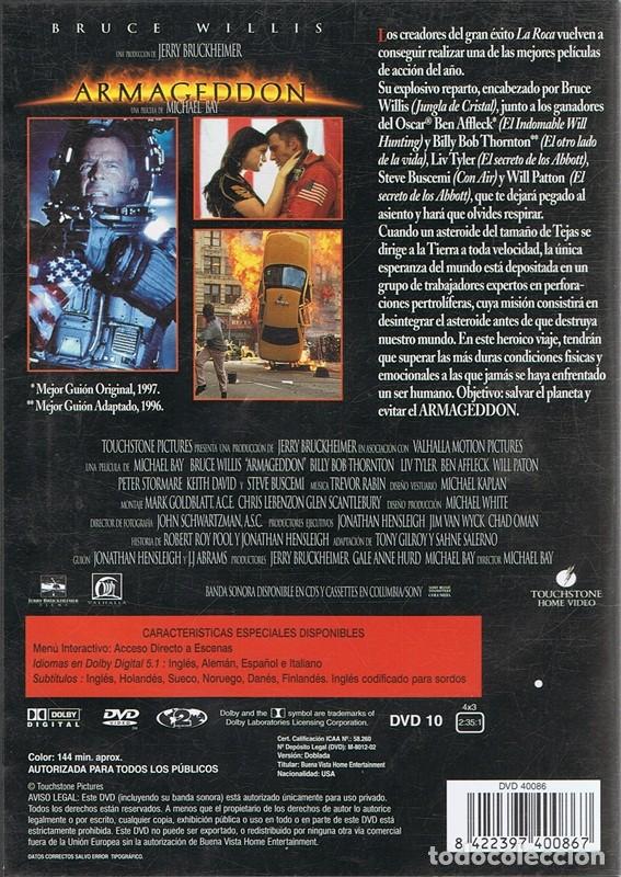 Cine: DVD ARMAGEDDON  BRUCE WILLIS - Foto 2