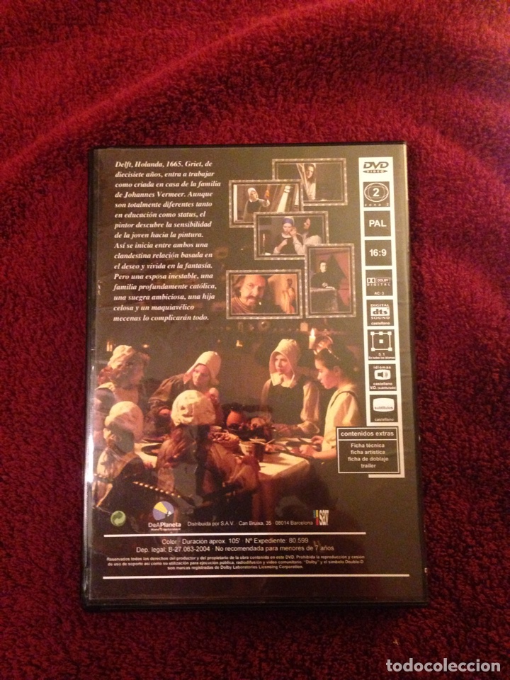 Cine: DVD Original &rdquo; LA JOVEN DE LA PERLA &rdquo; - Foto 2