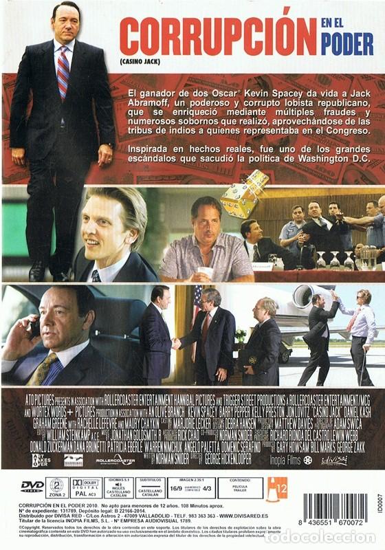 Cine: DVD CORRUPCI&Oacute;N EN EL PODER  KEVIN SPACEY - Foto 2