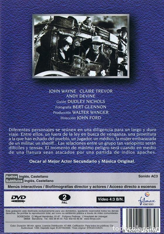 Cine: DVD LA DILIGENCIA JOHN WAYNE - Foto 2