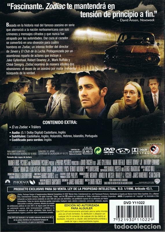 Cine: DVD ZODIAC ROBERT DOWNEY JR. - Foto 2