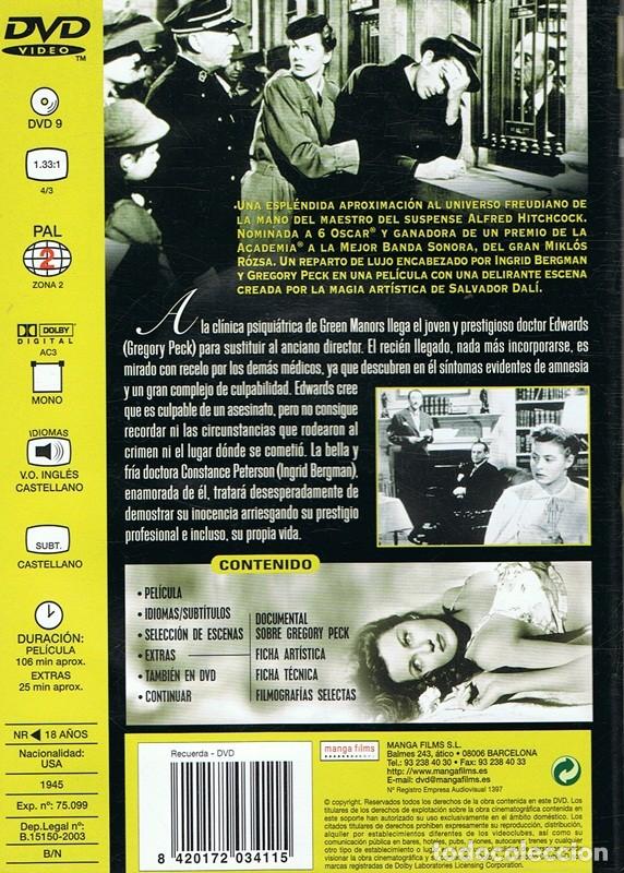 Cine: DVD RECUERDA GREGORY PECK - Foto 2