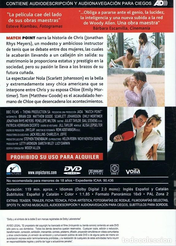 Cine: DVD MATCH POINT  BRIAN COX - Foto 2