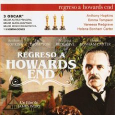 Cine: 'REGRESO A HOWARDS END', CON ANTHONY HOPKINS. CINE DE ÉPOCA. DVD NUEVO PRECINTADO.. Lote 79176893