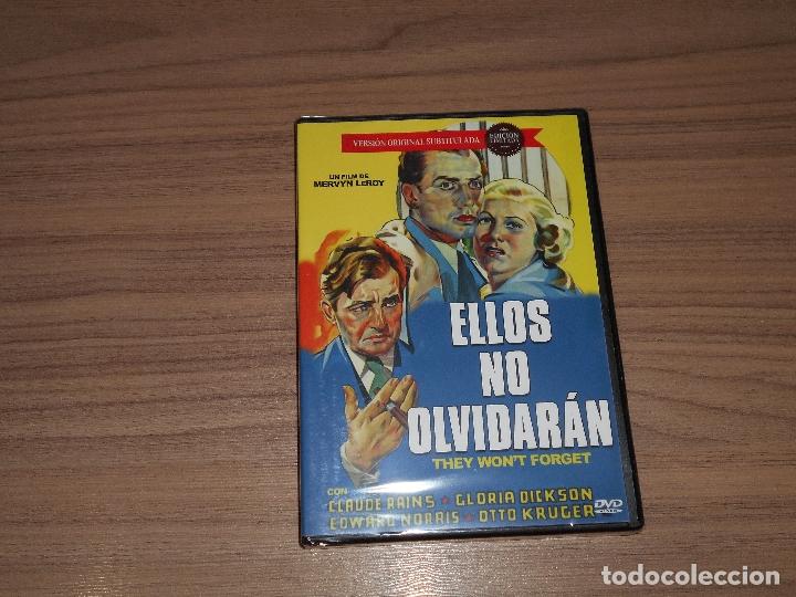 Cine: ELLOS NO OLVIDARAN DVD Claude Rains OTTO KRUGER Gloria Dickson NUEVA PRECINTADA