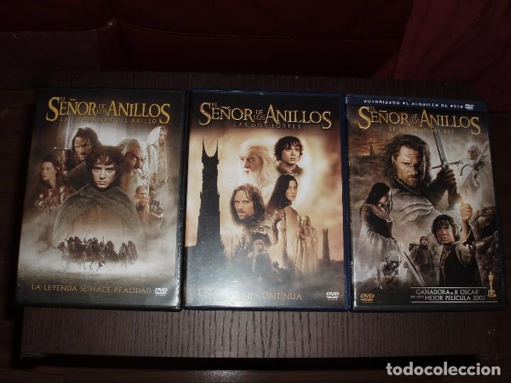 Cine: CINE DVD EL SE&Ntilde;OR DE LOS ANILLOS,COMUNIDAD ANILLO,DOS TORRES,EL RETORNO DEL REY TRILOGIA 3 PELICULAS