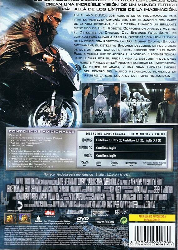 Cine: DVD YO,ROBOT WILL SMITH ( EDICI&Oacute;N 2 DISCOS) - Foto 2
