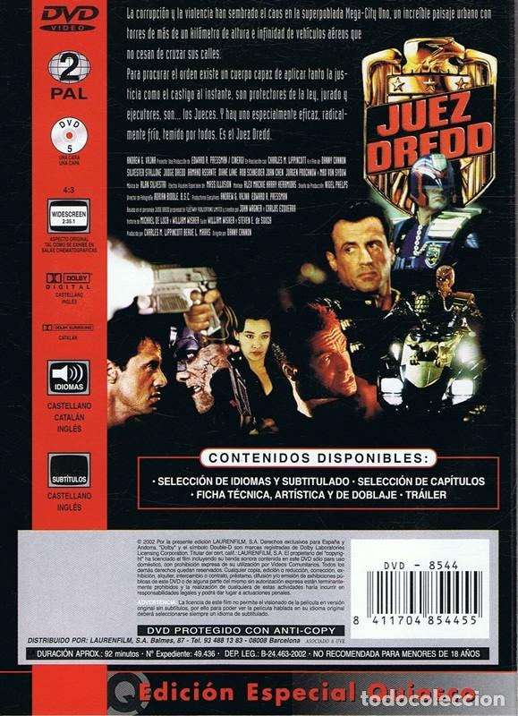 Cine: DVD JUEZ DREDD STALLONE - Foto 2