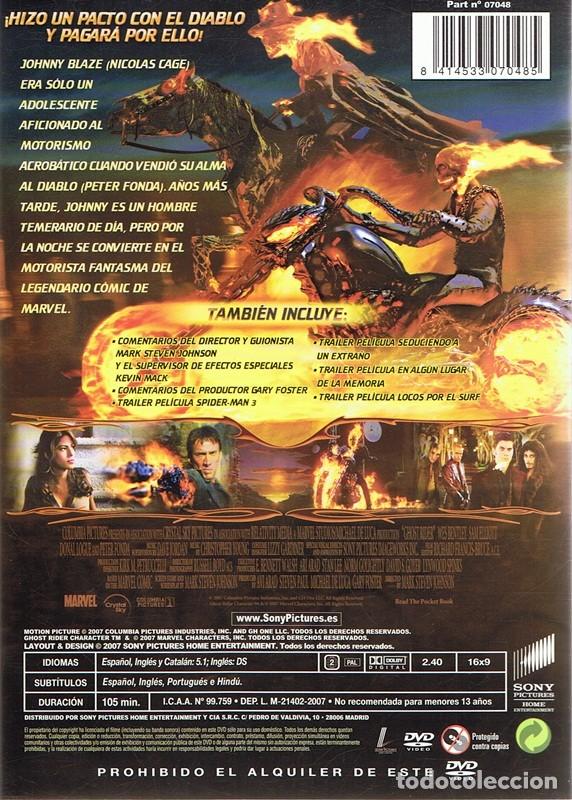 Cine: DVD GHOST RIDER  NICOLAS CAGE - Foto 2