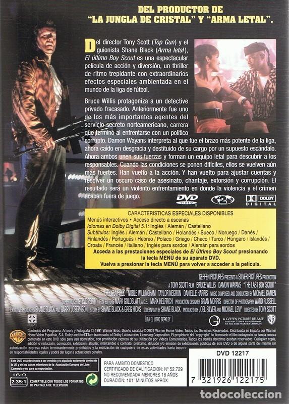 Cine: DVD EL &Uacute;LTIMO BOYSCOUT  BRUCE WILLIS - Foto 2