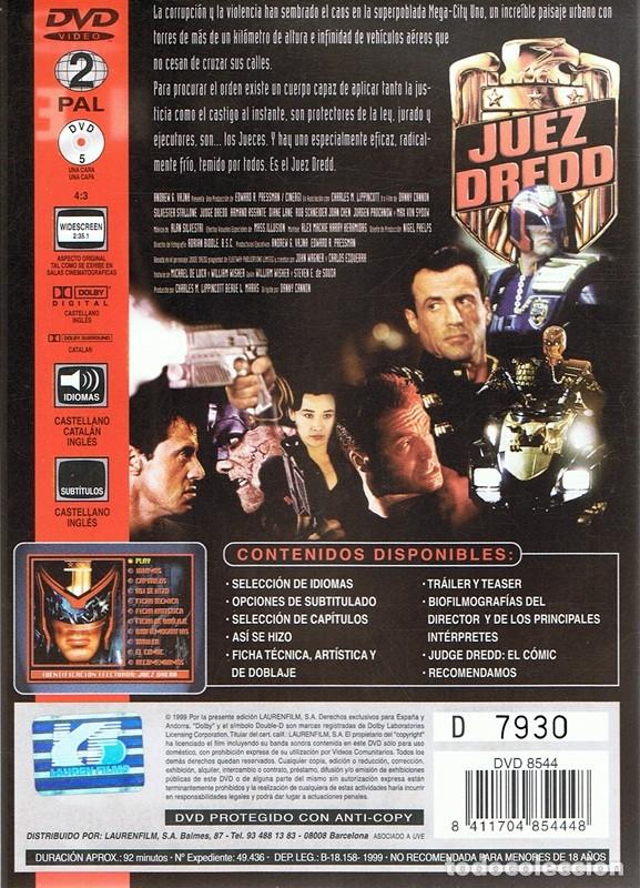 Cine: DVD JUEZ DREDD STALLONE - Foto 2