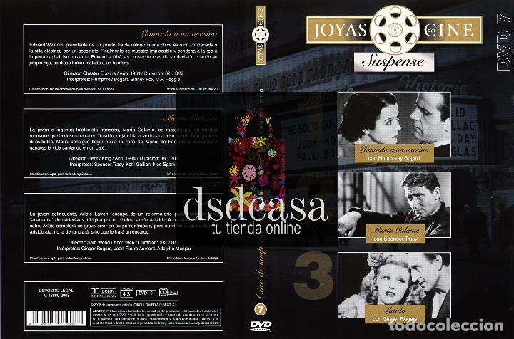 Cinema: Joyas del Cine 7 - Suspense: Llamada a un asesino / Maria Galante / Latido. DVD Nuevo y Precintado