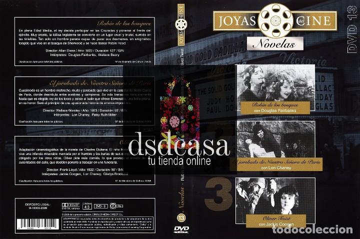 Cine: Joyas del Cine 13 - Novelas: Rob&iacute;n de los Bosques/ El jorobado de Notre Dame/Oliver Twist.DVD Nuevo