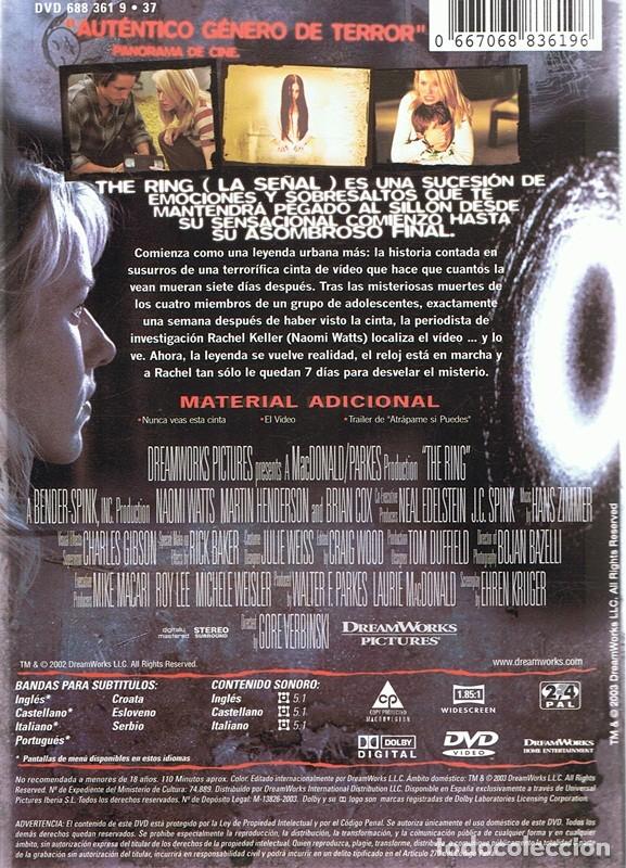 Cine: DVD THE RING  ( LA SE&Ntilde;AL) - Foto 2