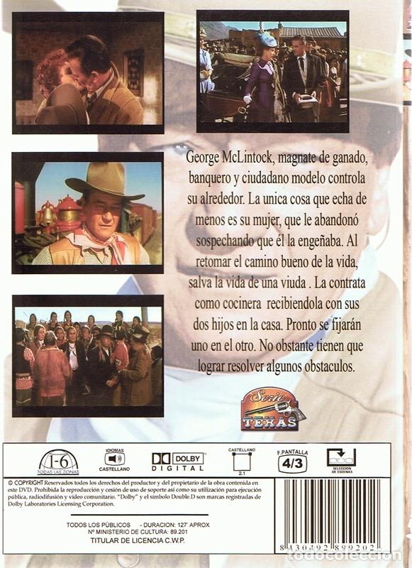 Cine: DVD EL GRAN MCLINTOCK  JOHN WAYNE - Foto 2