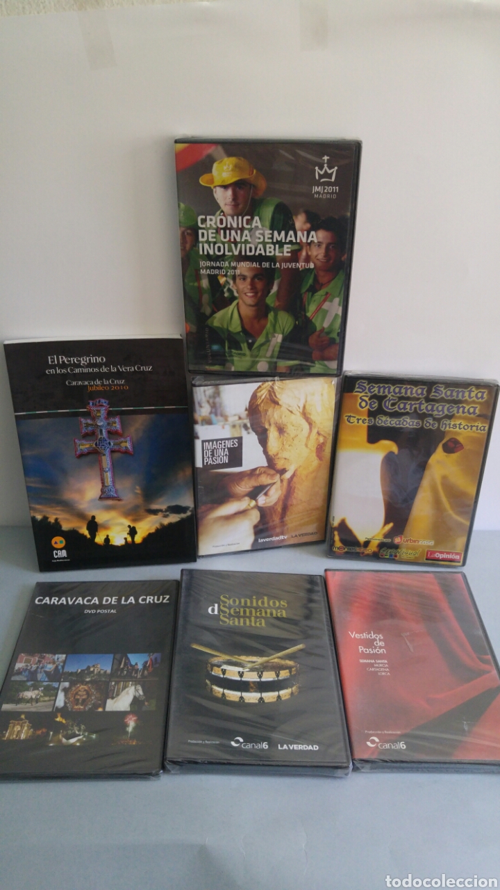 Cine: Lote 6 Dvds semana santa y religiosos m&aacute;s un libro Caravaca