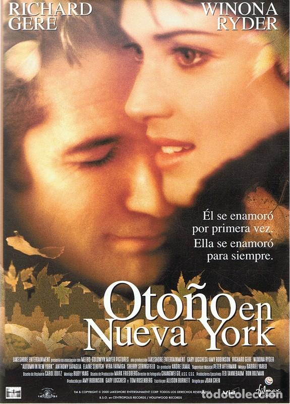 Cinema: DVD OTO&Ntilde;O EN NUEVA YORK  RICHARD GERE