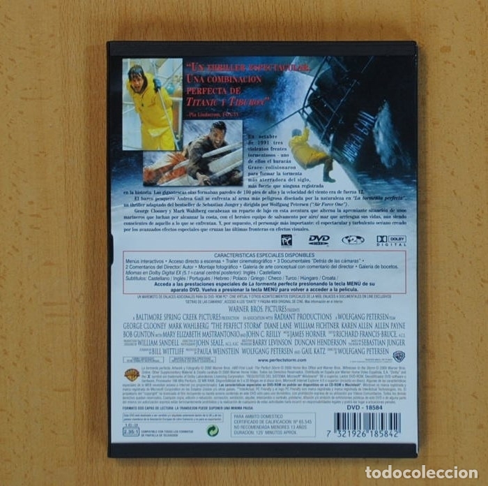 Cine: LA TORMENTA PERFECTA - DVD - Foto 2