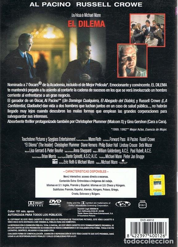 Cine: DVD EL DILEMA AL PACINO - Foto 2