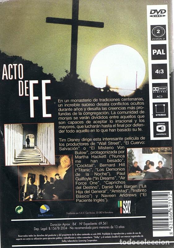 Cine: DVD ACTO DE FE MARTHA HACKETT - Foto 2
