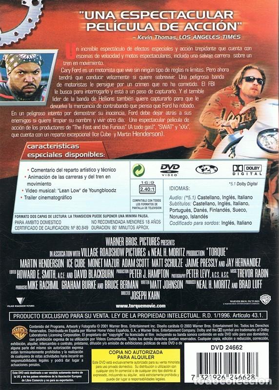 Cine: DVD TORQUE RODANDO AL L&Iacute;MITE  ICE CUBE - Foto 2