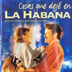 Cine: DVD COSAS QUE DEJÉ EN LA HABANA 