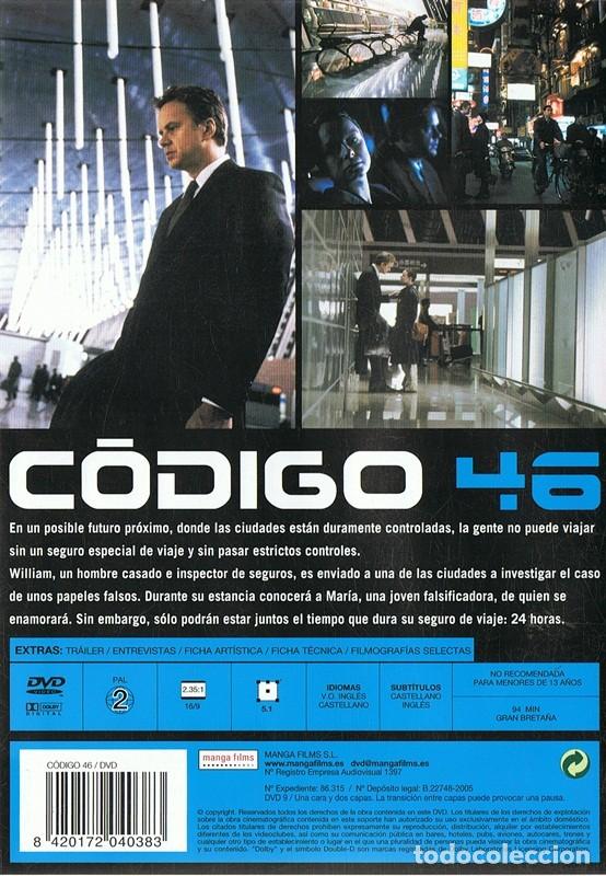 Cine: DVD C&Oacute;DIGO 46  TIM ROBBINS - Foto 2