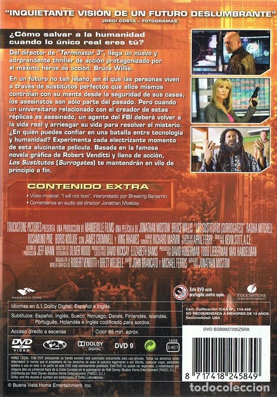 Cine: DVD LOS SUSTITUTOS BRUCE WILLIS - Foto 2