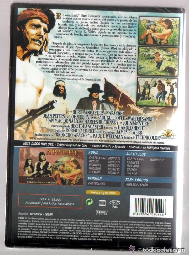 Cine: DVD CINE - APACHE - NUEVO CON EL PRECINTO ORIGINAL - Foto 2