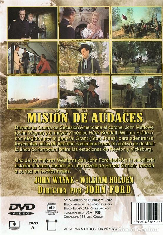 Cine: DVD MISI&Oacute;N DE AUDACES  JOHN WAYNE - Foto 2