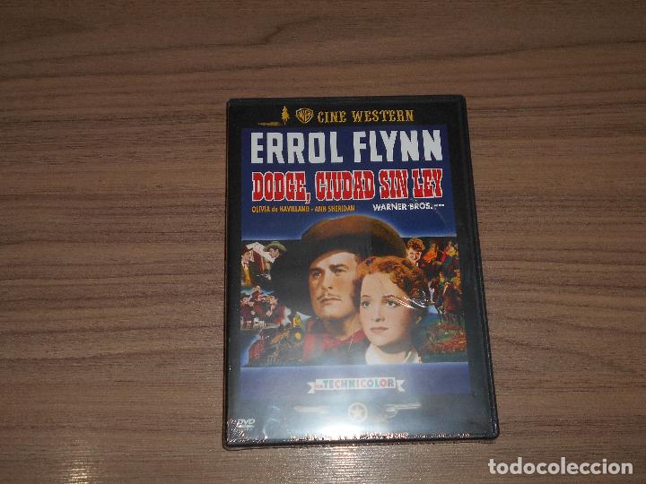 Cine: DODGE CIUDAD SIN LEY DVD Errol Flynn WARNER Nueva PRECINTADA