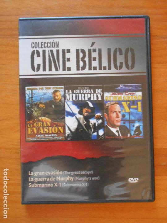Cinema: DVD LA GRAN EVASION / LA GUERRA DE MURPHY / SUBMARINO X-1 - CAJA SLIM - COMO NUEVA (D7)